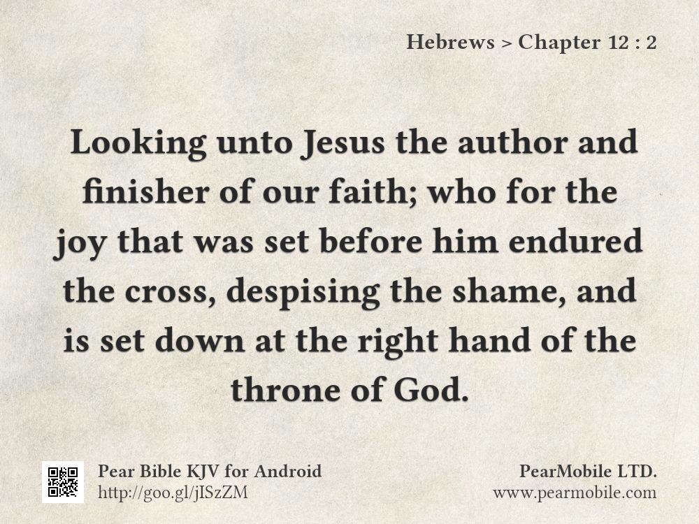 Hebrews, Chapter 12:2